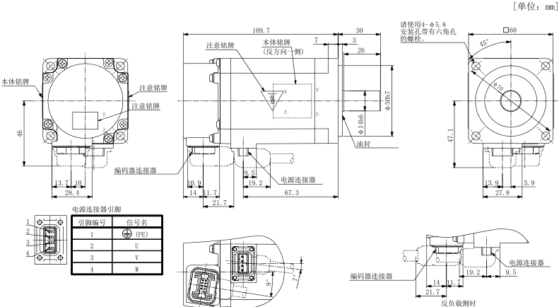 HG-KN43J-S100外形尺寸图