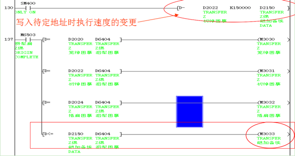 三菱PLC伺服实例程序